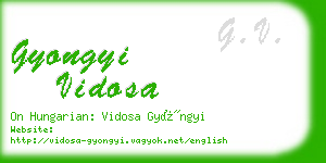 gyongyi vidosa business card